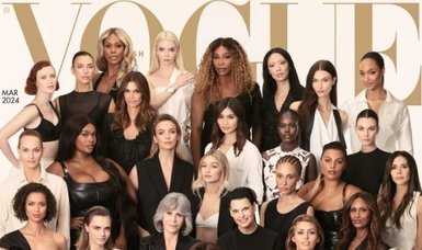 British Vogue editor's final cover features 40 female stars