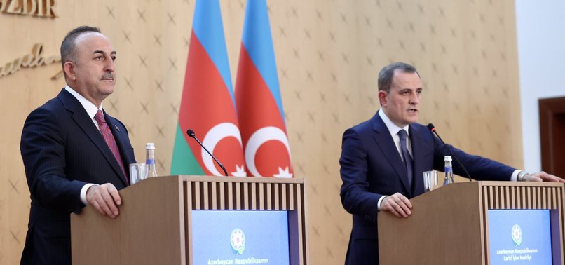 TURKISH, AZERBAIJANI FOREIGN MINISTERS DISCUSS BILATERAL TIES