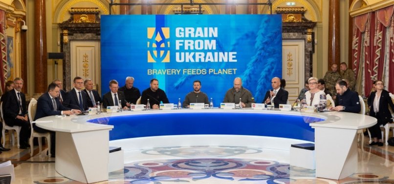UKRAINE NEEDS MORE AIR DEFENCES TO PROTECT GRAIN EXPORTS - ZELENSKIY