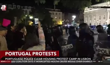 Portuguese Police Clear Housing Protest Camp in Lisbon - anews