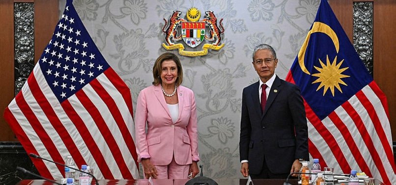 PELOSI ARRIVES IN MALAYSIA, TENSIONS RISE OVER POSSIBLE TAIWAN VISIT