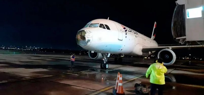 PLANE GOES THROUGH THUNDERSTORM, RECEIVES DAMAGE BUT SAVED: VIDEO