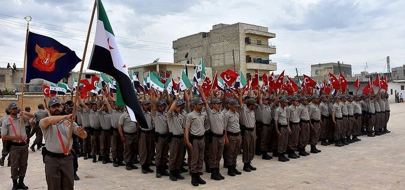 TURKEY TRAINS 200 POLICEMEN FOR SECURITY IN NORTH SYRIA