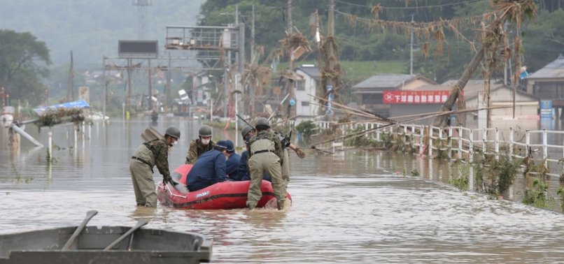 FLOODS BATTER JAPAN AS VIRUS CASES SURGE IN TOKYO