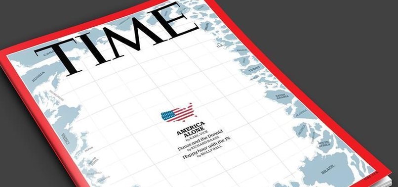 TIME MAGAZINE COVER SHOWS US ALONE