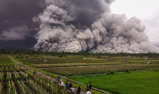 Mt. Semeru erupts again in Indonesia