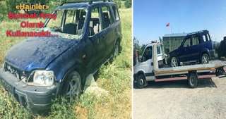 Teröristler bombalı araçla birlikte yakalandı!