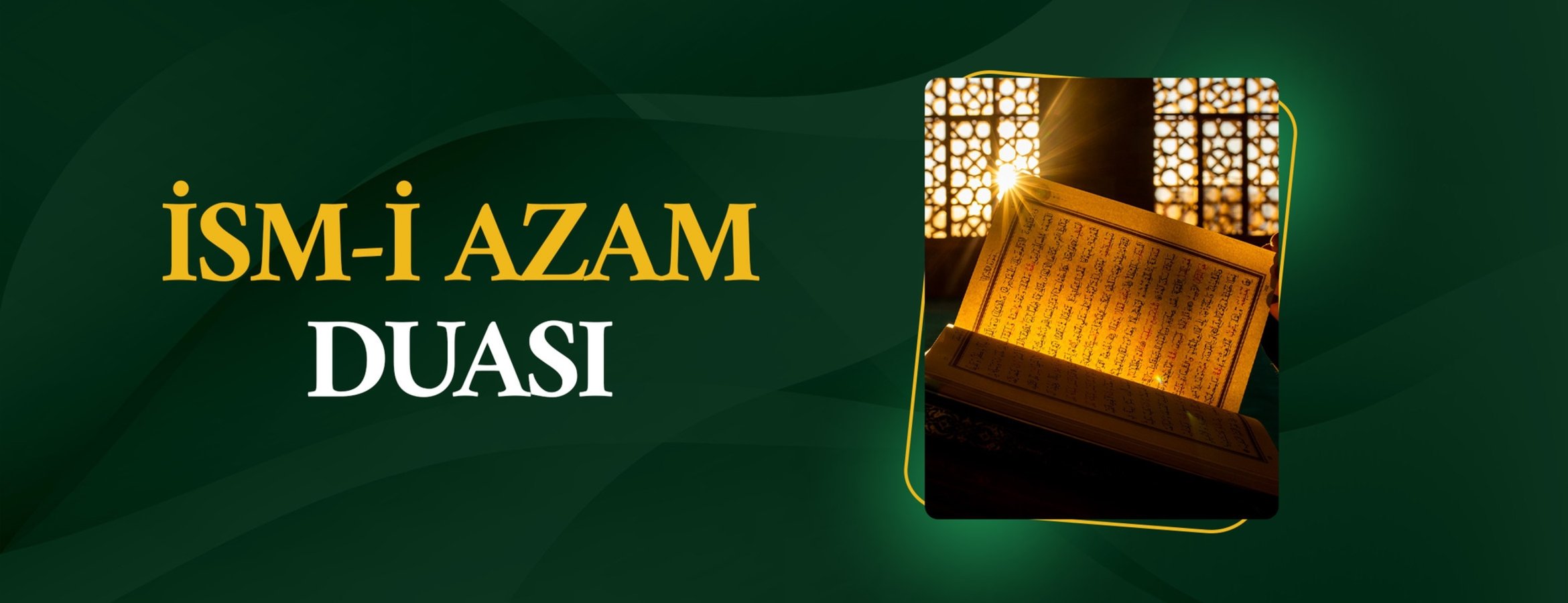 İsm-i Azam duası