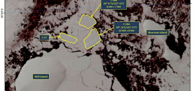 SATELLITE IMAGERY SHOWS ANTARCTIC ICE SHELF CRUMBLING FASTER THAN THOUGHT