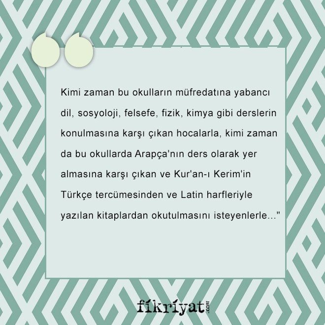 HEM DİNİ HEM DE FEN İLİMLERİNİ BİR ARAYA GETİRDİ