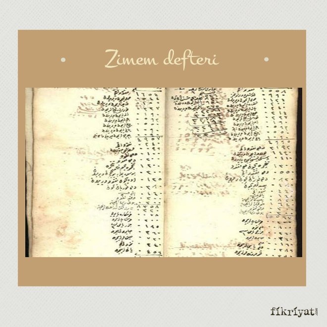 ZİMEM DEFTERİ