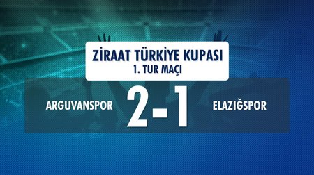 Arguvanspor 2 - 1 Elazığspor (Ziraat Türkiye Kupası 1. Tur Maçı) 