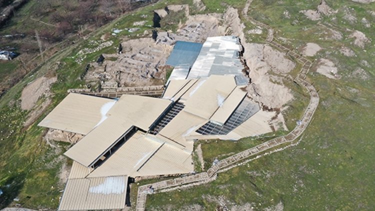 Arslantepe Höyüğü depremde kısmen hasar gördü