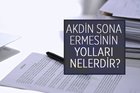 Akdin sona ermesinin yolları nelerdir?