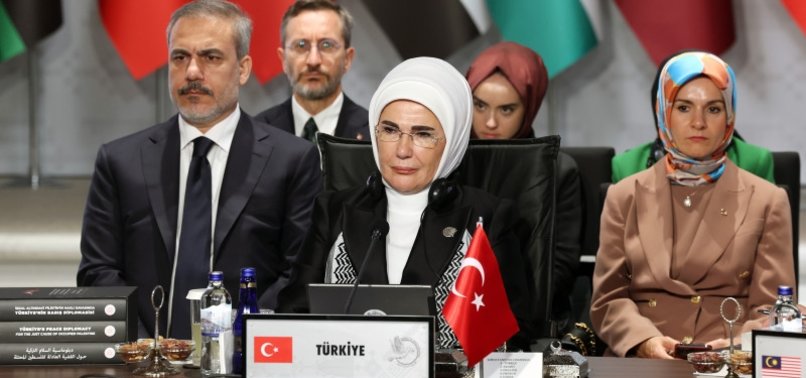 TURKISH FIRST LADY URGES PEOPLE TO JOIN GLOBAL CALL FOR PALESTINE