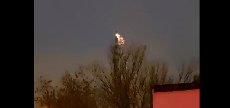FIRE BREAKS OUT IN TELEVISION, RADIO TOWER IN RUSSIAS CAPITAL