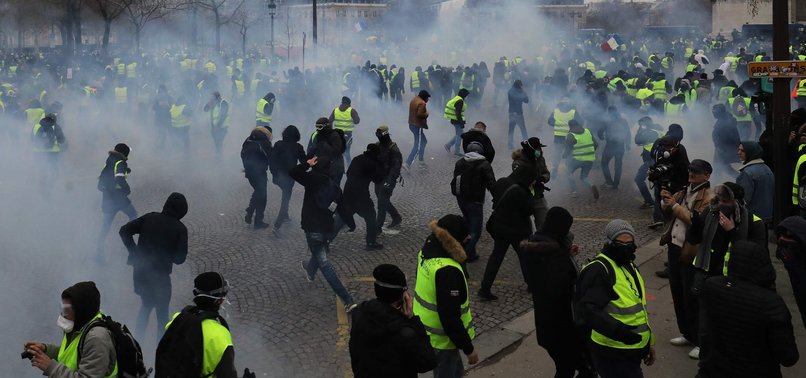 RENEWED YELLOW VEST PROTESTS HIT WITH POLICE WATER CANNON, TEAR GAS IN PARIS