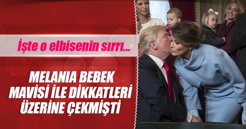 Melania Trump’ın elbisesinin sırrı ne?