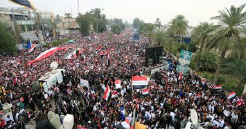 Thousands gather for Baghdad rally to demand US troops leave