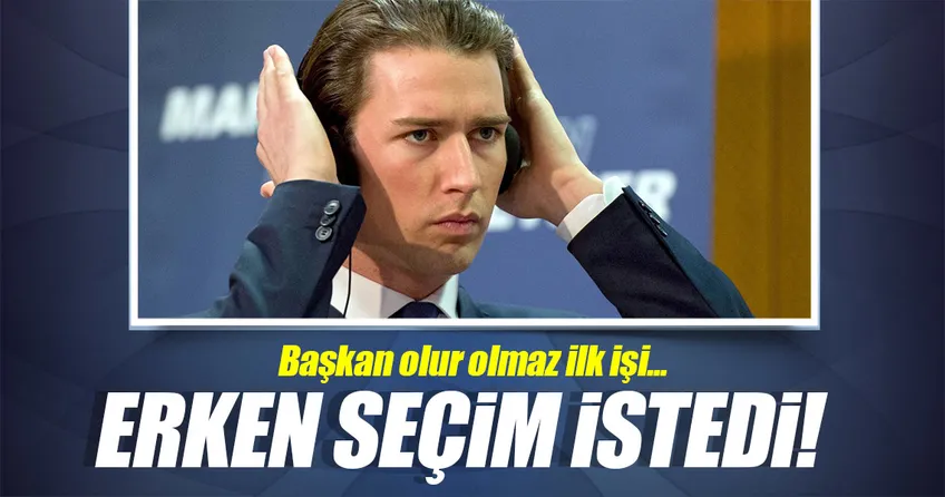 Başkan olur olmaz erken seçim istedi