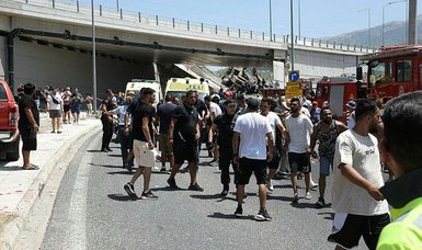 Two dead in collapse of Greek motorway bridge