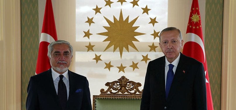 TURKISH PRESIDENT RECEIVES TOP AFGHAN PEACE NEGOTIATOR