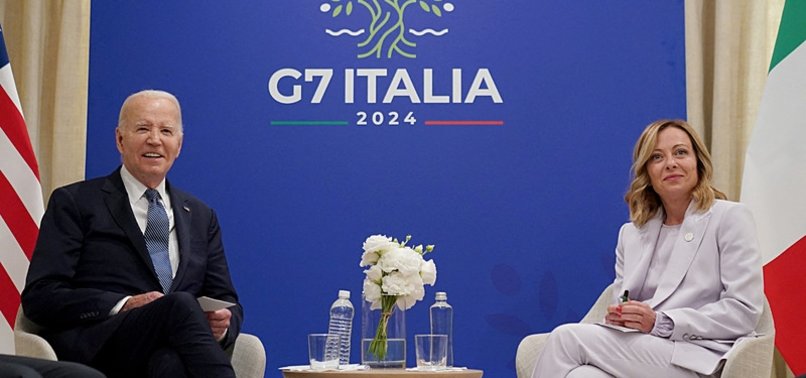 U.S., ITALIAN LEADERS DISCUSS UKRAINE AND GAZA AT G7 SUMMIT