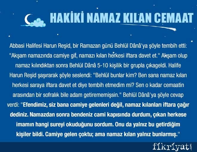 HAKİKİ NAMAZ KILAN CEMAAT