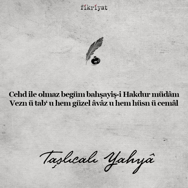 Taşlıcalı Yahya’nın şiirleri