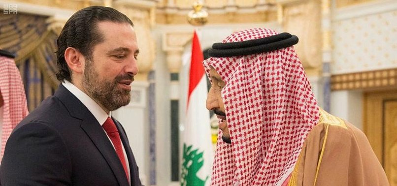 SAUDI KING HOLDS TALKS WITH LEBANON PM IN RIYADH