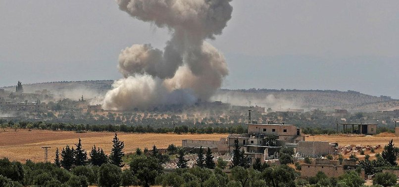 REGIME, RUSSIAN AIRSTRIKES KILL 6 CIVILIANS IN SYRIAS IDLIB PROVINCE