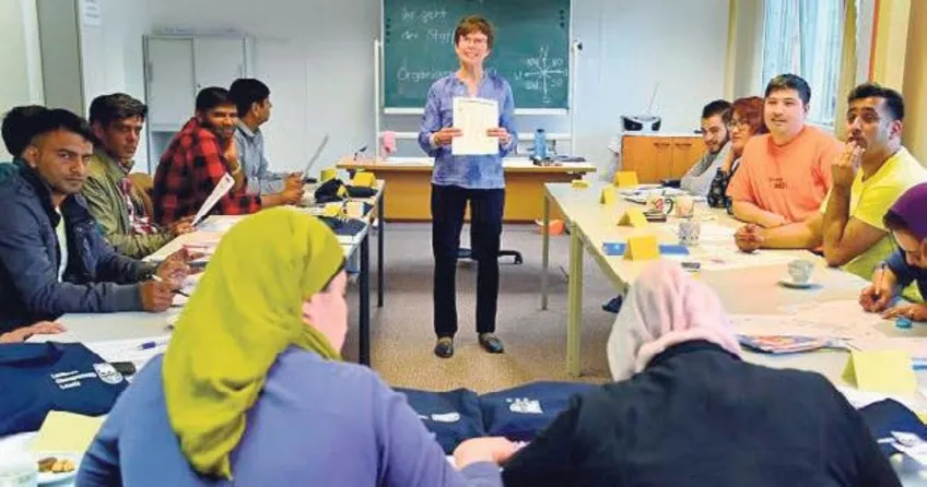 Mültecilere Alman değerleri dersi
