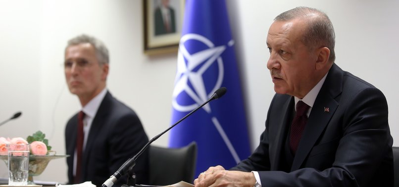 ERDOĞAN SAYS TURKEY EXPECTS CONCRETE SUPPORT FROM NATO OVER SYRIA