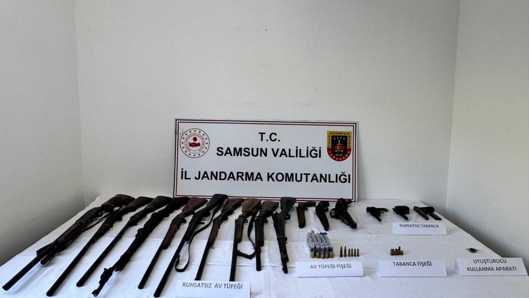 SAMSUN’DA SİLAH KAÇAKÇILARINA OPERASYON