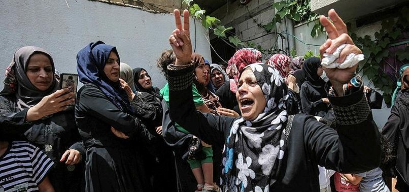 ISRAELI SHELLING LEAVES PALESTINIAN DEAD IN GAZA STRIP