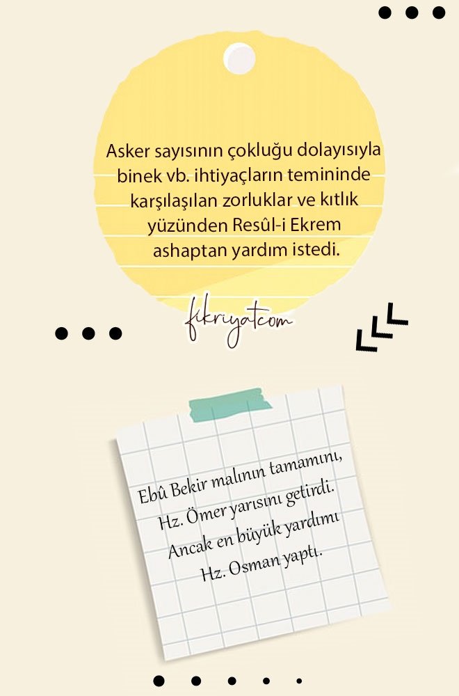 EN BÜYÜK YARDIMI HZ. OSMAN YAPTI