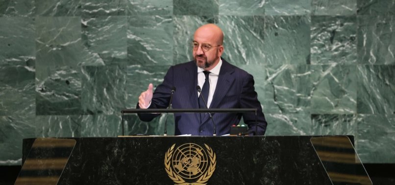 EU CHIEF CHARLES MICHEL CALLS FOR RUSSIA TO BE SUSPENDED FROM UN SECURITY COUNCIL