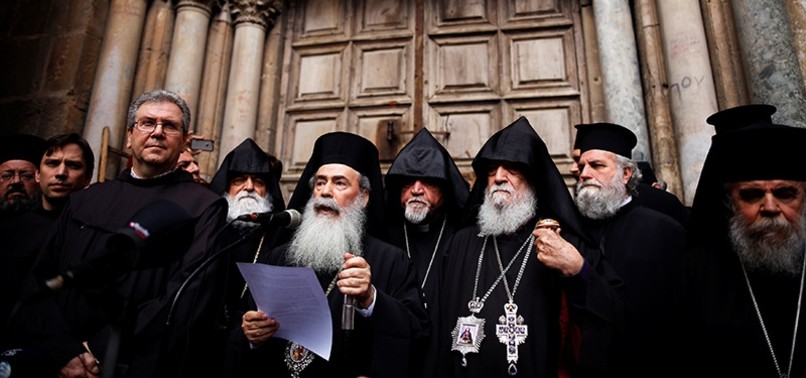 CHRISTIAN SECTS SHUT DOWN FAMOUS JERUSALEM CHURCH TO PROTEST TAXES, PROPOSED LAND BILL