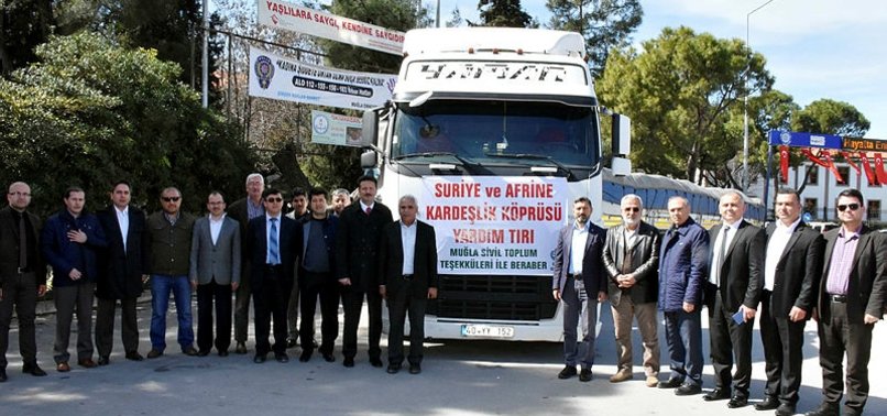 TURKISH AGENCY SENDS 15,000 AID TRUCKS TO SYRIA