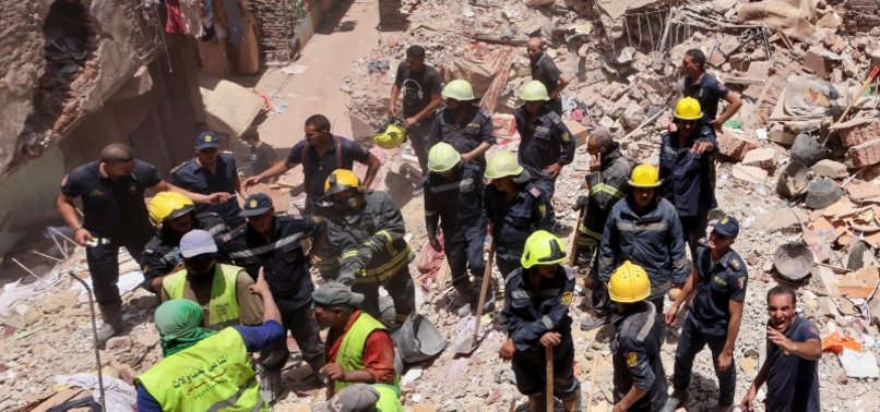 AT LEAST EIGHT PEOPLE KILLED IN BUILDING COLLAPSE IN CAIRO