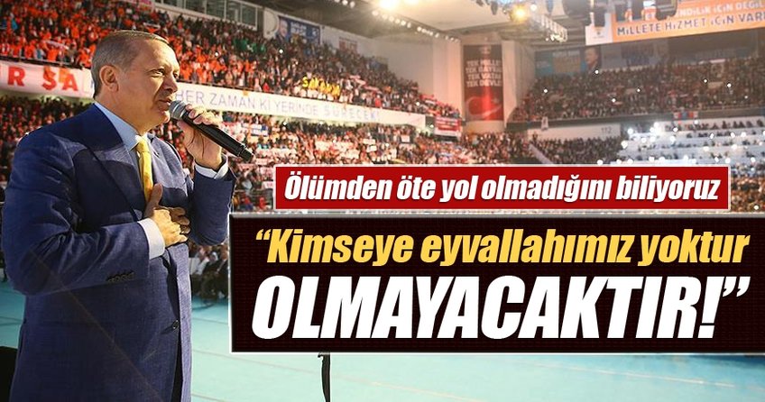 Cumhurbaşkanı Erdoğan kongre konuşmasını yapıyor