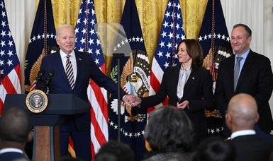 US VP Harris slams 'politically motivated' age comments in Biden probe