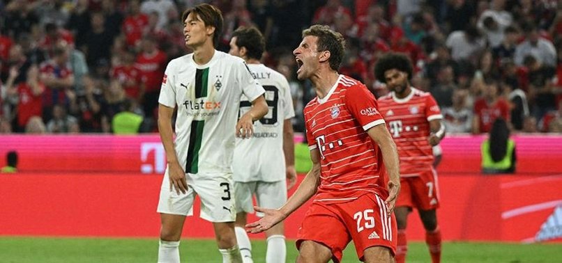 BAYERN SALVAGE 1-1 DRAW AGAINST GLADBACH TO STAY TOP IN BUNDESLIGA