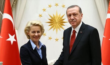 Erdoğan, von der Leyen discuss Turkey-EU ties