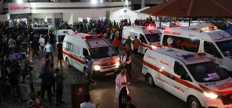 SCORES KILLED IN ISRAELI TARGETING OF AMBULANCE CONVOY - MINISTRY