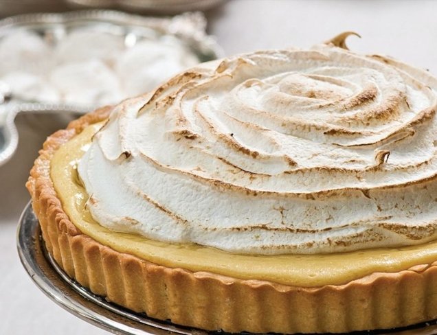 Portakallı Merengli Tart