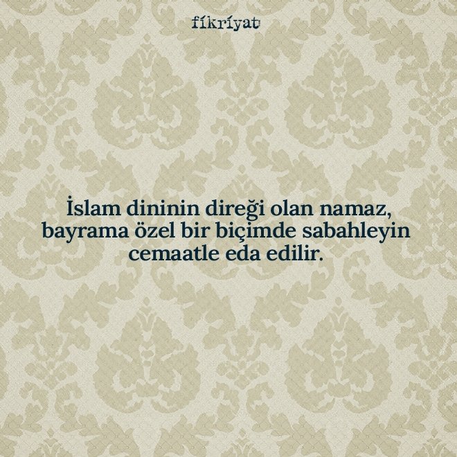 BAYRAM NAMAZI