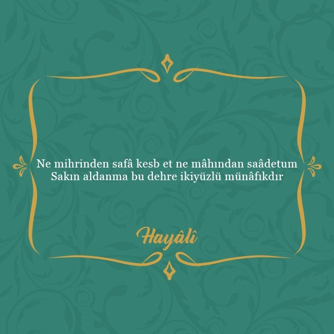 Divan şairlerinden en güzel beyitler