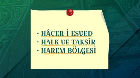 H Harfi-3 | Hac Sözlüğü