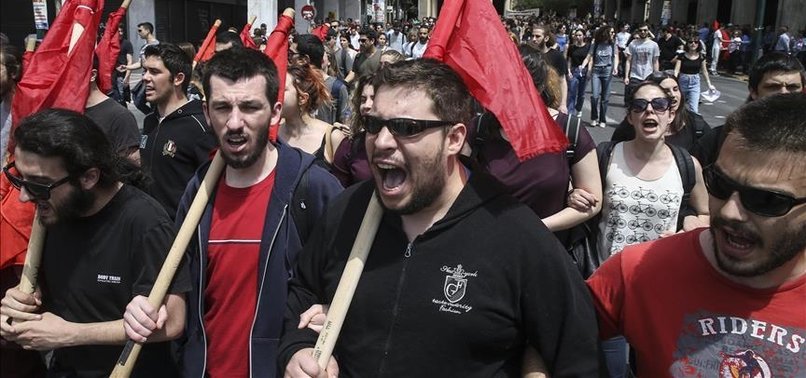 GREEK HOTEL WORKERS STRIKE AGAINST LABOUR REFORMS